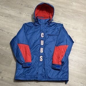 Chicago Cubs Men's M Genuine Merchandise Full-Zip Long Winter Coat Fleece Lined